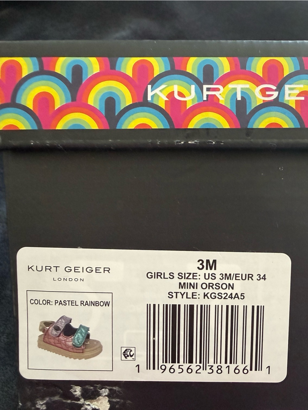 Kurt Geiger Kids Pastel Rainbow Sandal - Multi
